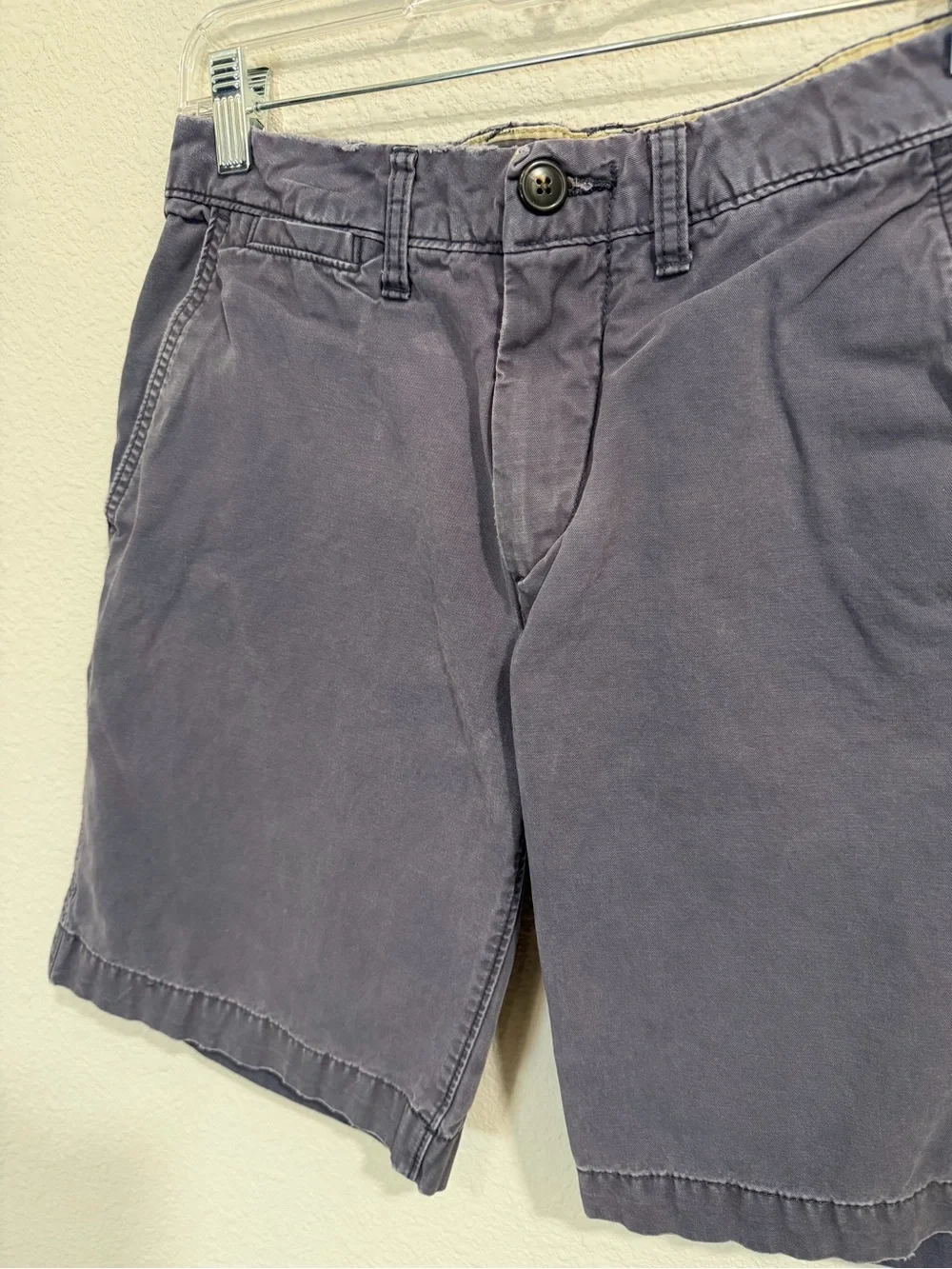 H&M Men's Flat Front Chino Shorts — Charcoal